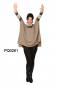 Preview: Womens Poncho-Sweater in Baby Alpaca with Bouclé